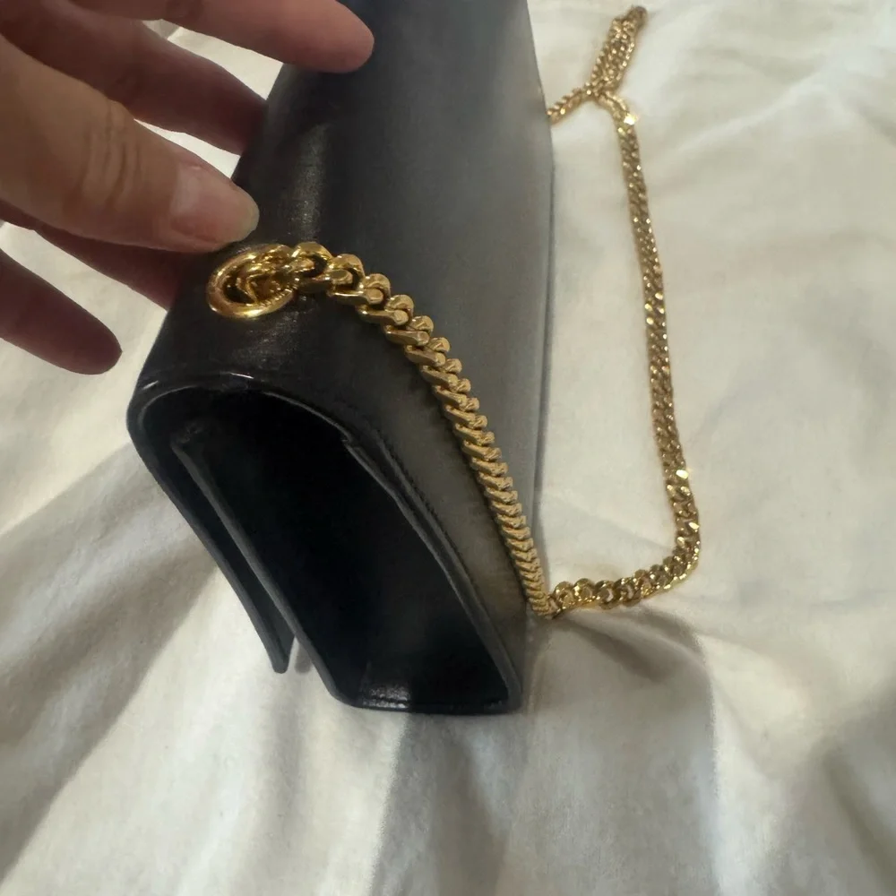Yves Saint Laurent Black Crossbody with Gold Accents Perfect Condition! - Picture 8 of 8